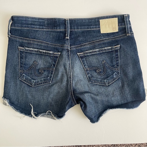 AG Adriano Goldschmied The Hailey Cut-Off Ex-Boyfriend Shorts Dark Wash - Picture 4 of 6